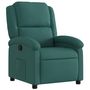 Voir la diapositive 2 : VIDAXL Fauteuil inclinable Vert fonce Tissu