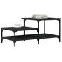 Voir la diapositive 3 : VIDAXL Table basse noir 100x50,5x45 cm bois d'ingenierie