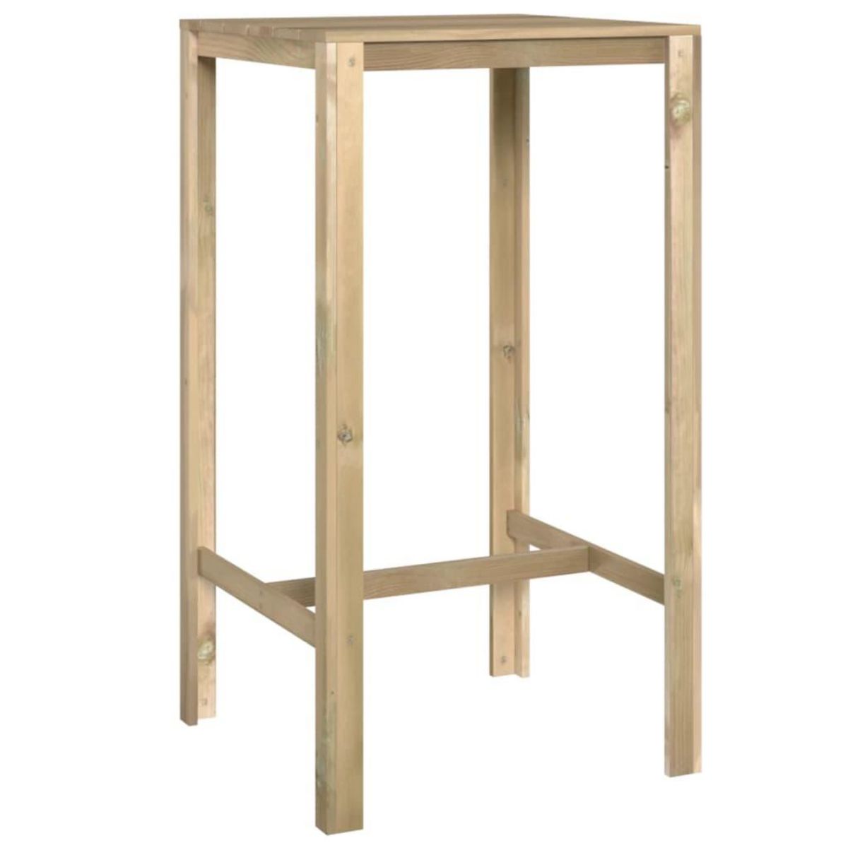 VIDAXL Table de bar 60x60x110 cm Bois de pin impregne