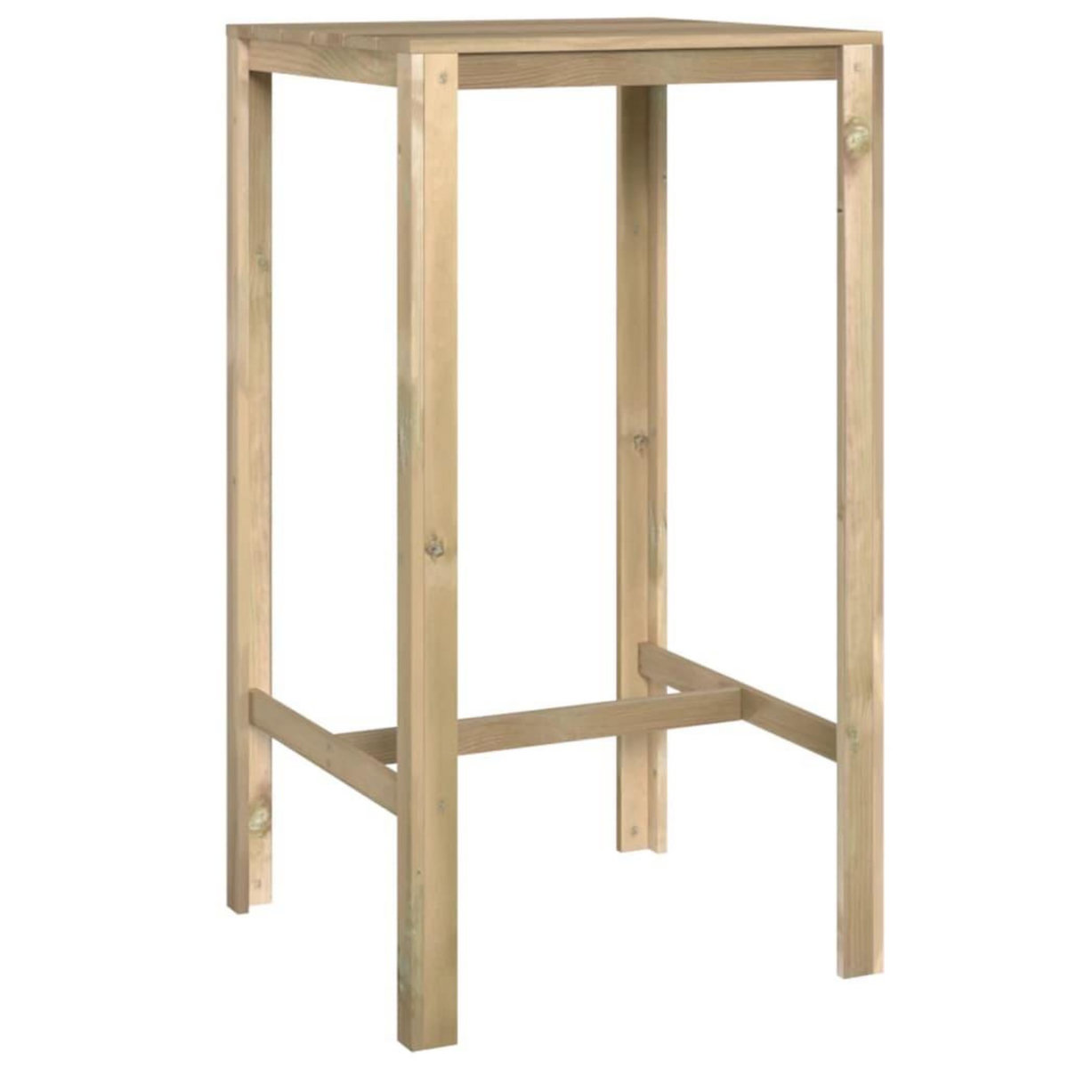 VIDAXL Table de bar 60x60x110 cm Bois de pin impregne