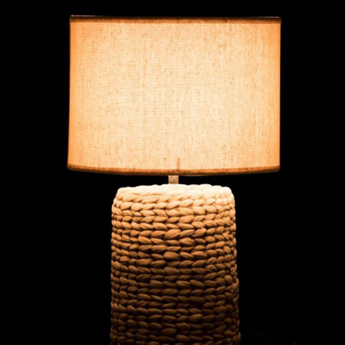 Paris Prix Lampe à Poser Déco Ciment  Tressée  48cm Naturel