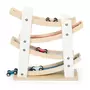 SMALL FOOT Small Foot - Wooden Car Track with 4 Cars 11873