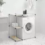 VIDAXL Support de rangement sur la machine a laver Creme 87x55x90,5 cm