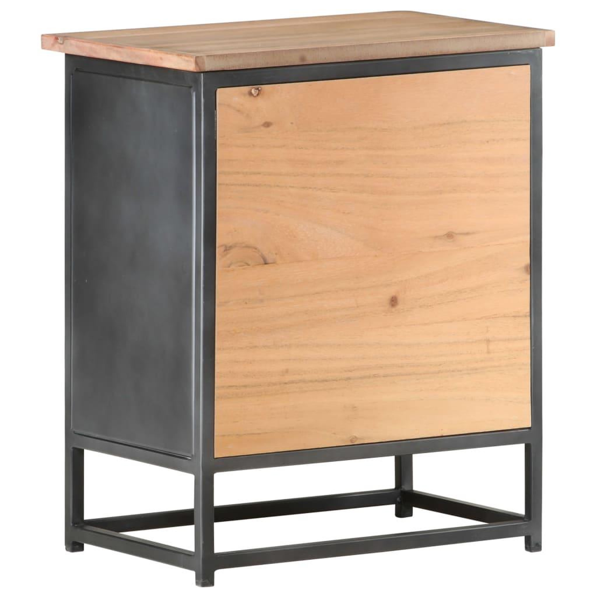 Voir la diapositive 4 : VIDAXL Table de chevet gris 40x30x50 cm bois d'acacia massif