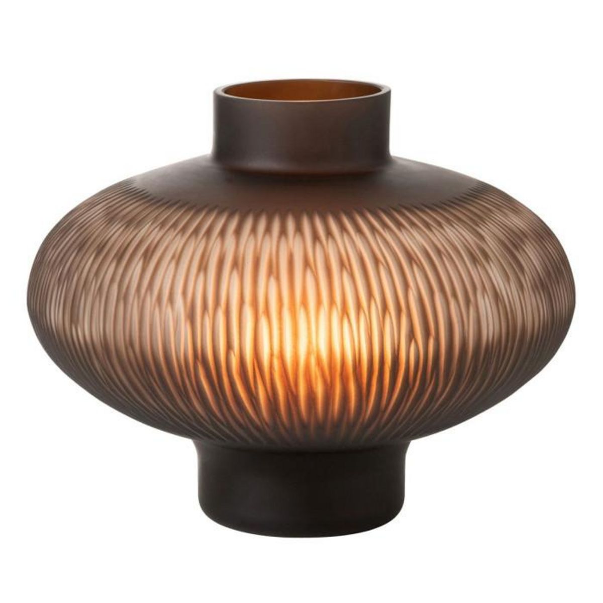 Paris Prix Vase Design Ligne & Boule  Octave  25cm Marron