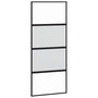 Voir la diapositive 5 : VIDAXL Porte coulissante avec kit de quincaillerie noir 90x205 cm