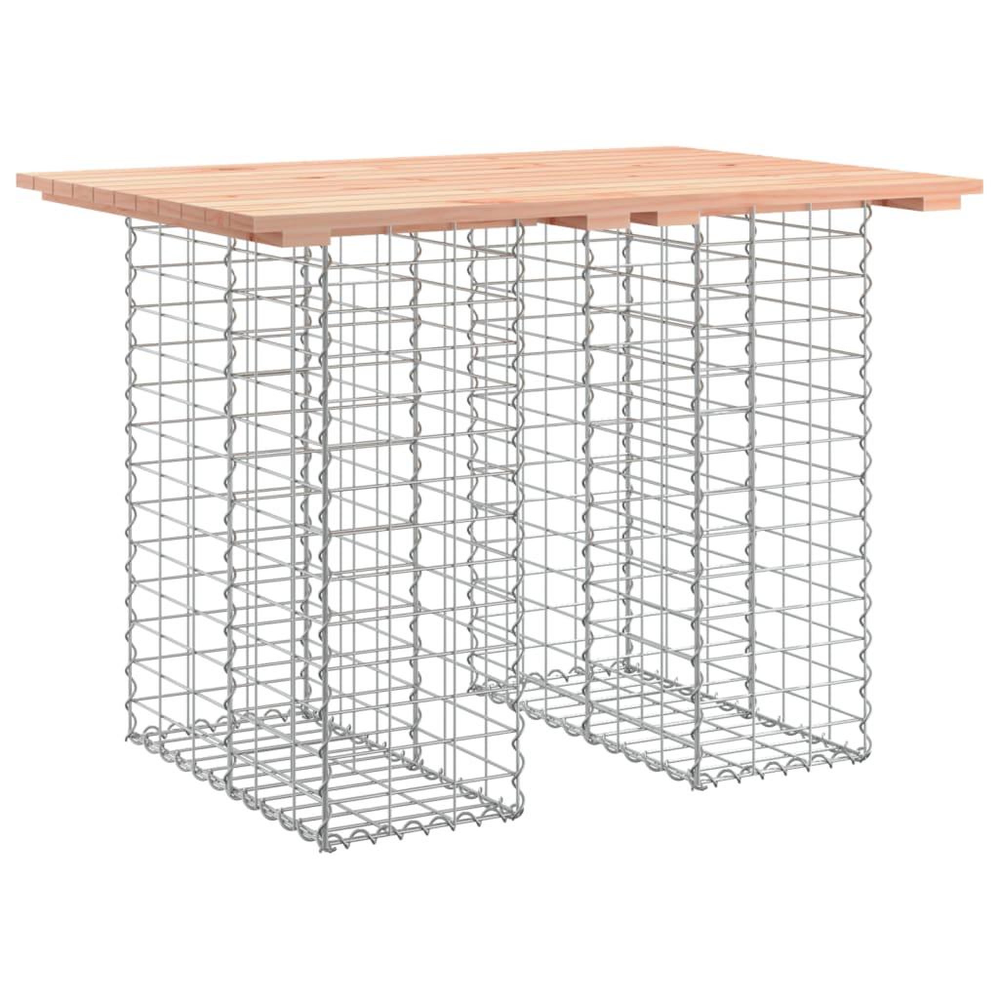Voir la diapositive 2 : VIDAXL Banc de jardin design gabion 100x70x72cm bois massif de douglas