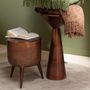 Voir la diapositive 4 : Paris Prix Tabouret Design  Fone  41cm Bronze