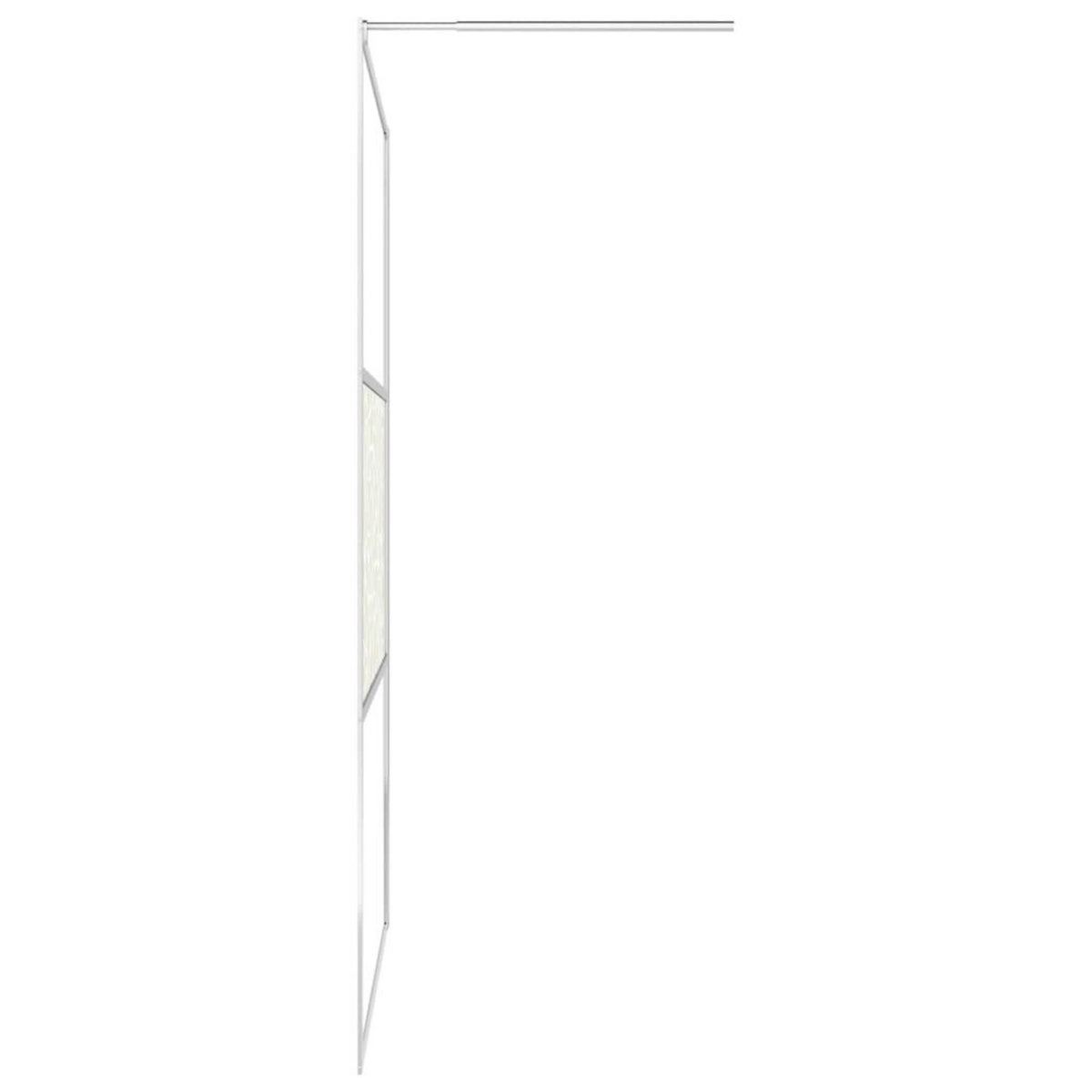 VIDAXL Paroi de douche a l'italienne a verre ESG pierre 140x195 cm