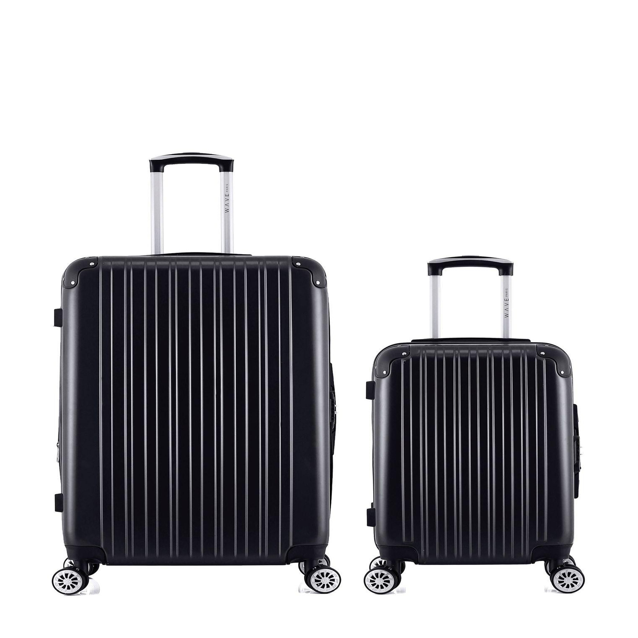 WAVE PARIS WAVE PARIS - LOT DE 2 - Valises grand format et cabine DENALI. Coloris disponibles : Beige