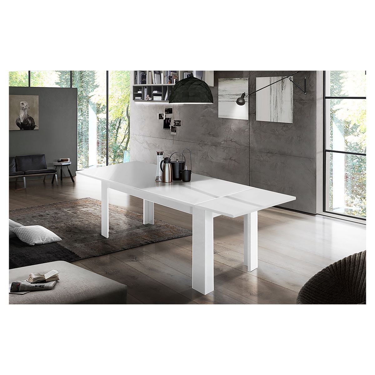 Table de séjour salle à manger extensible L140-190cm OSTUNI