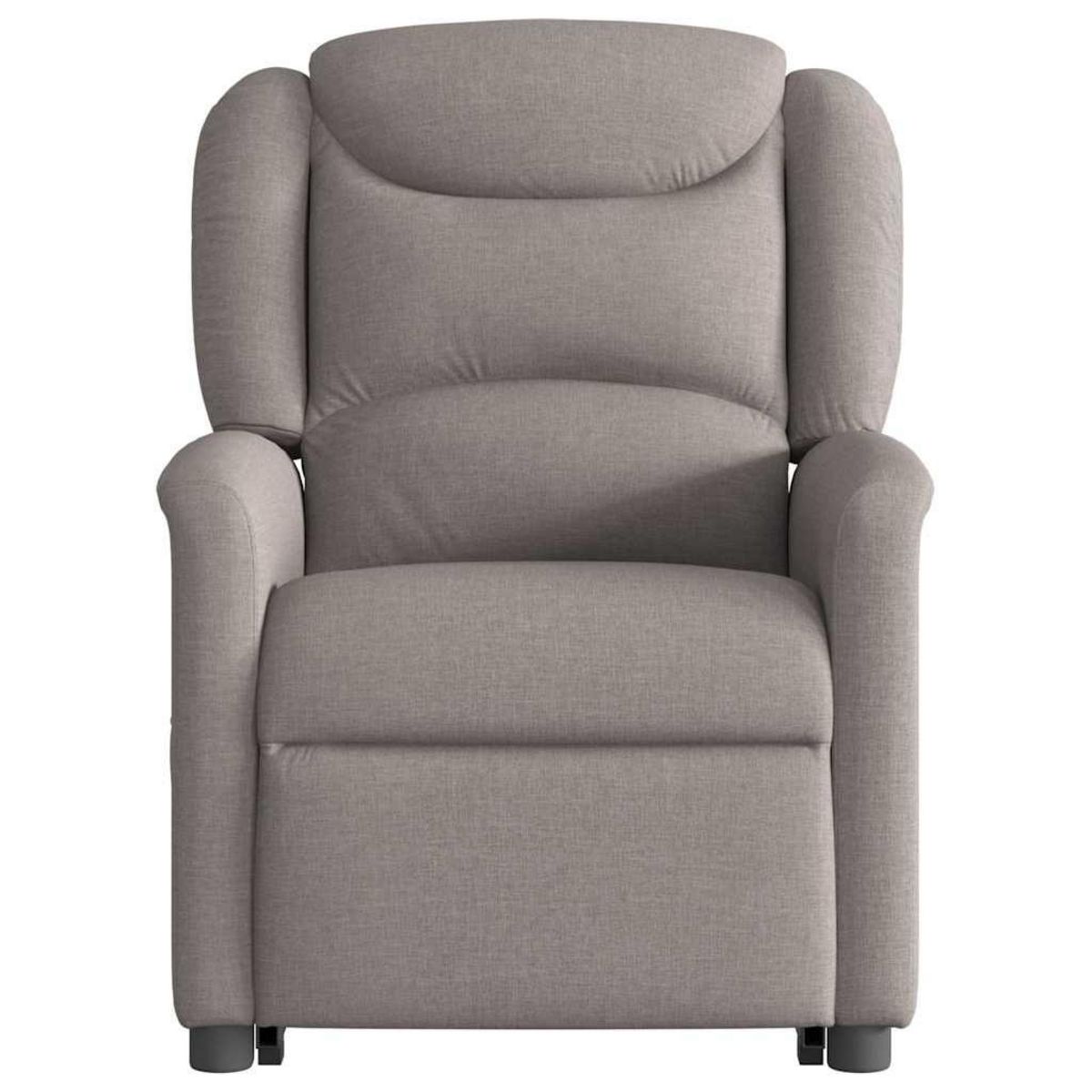 VIDAXL Fauteuil inclinable de massage electrique Taupe Tissu