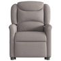 Voir la diapositive 5 : VIDAXL Fauteuil inclinable de massage electrique Taupe Tissu