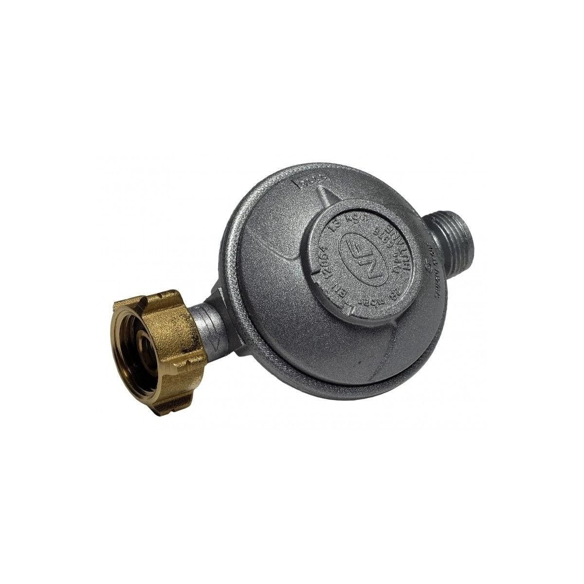 Proweltek Kit connexion gaz complet pour réchauds gaz tuyau souple 1.50m + Embout tétine + Détendeur butane 28 mbars