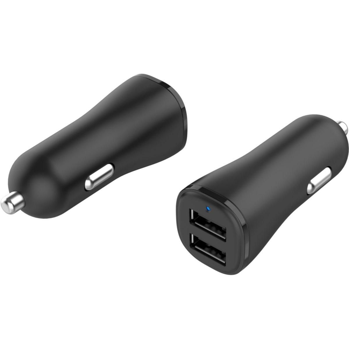 ESSENTIEL B Chargeur allume cigare 24W 2x USB-A noir