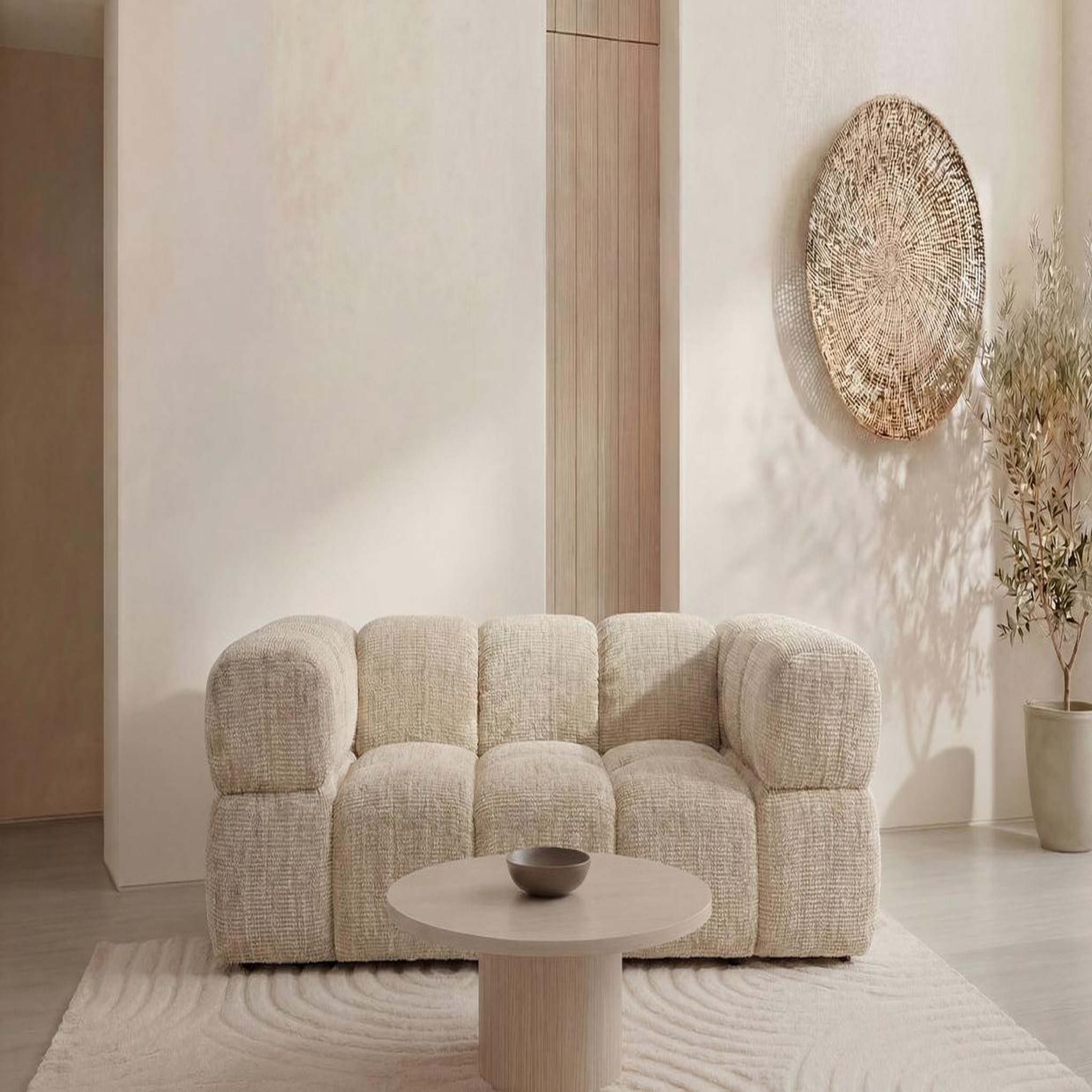 Voir la diapositive 3 : CASANOVA PARIS Gustave - canapé droit tissu chenille 2 places