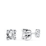 Voir la diapositive 1 : L'ATELIER D'AZUR Boucles d'Oreilles Or 18 Carats 750/000 Blanc Zirconium