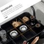 Voir la diapositive 5 : HOMCOM Desserte de cuisine - 3 étagères avec rebords - 4 crochets, 3 pots suspendus - acier ABS
