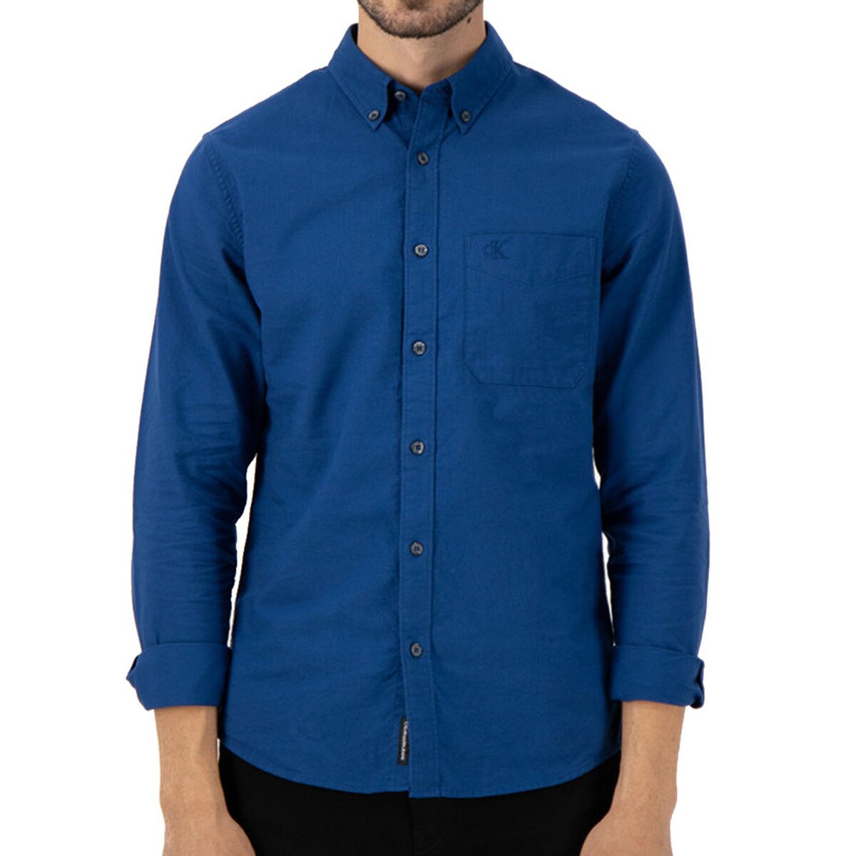 Chemise calvin best sale klein homme bleu