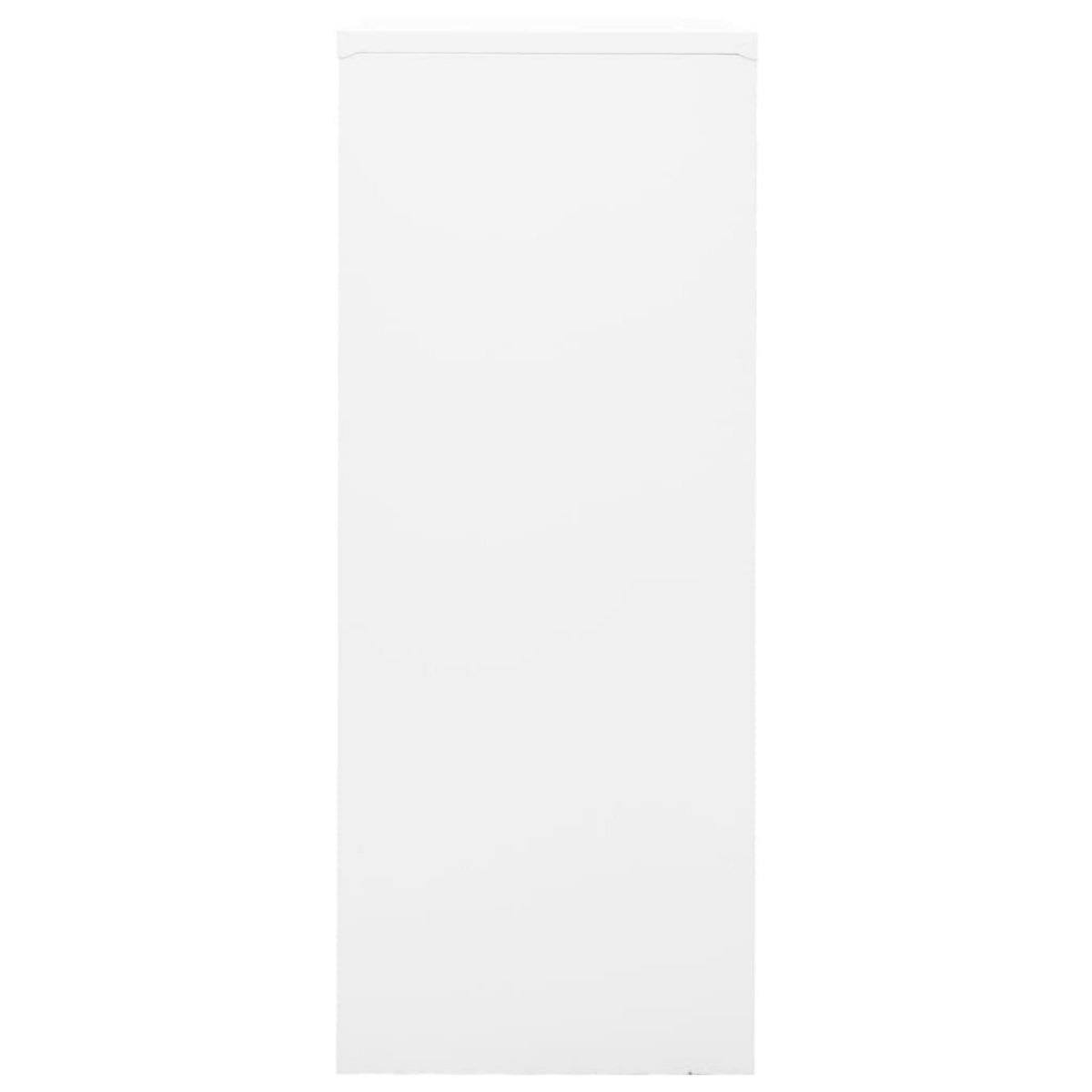VIDAXL Armoire de bureau Blanc 90x40x102 cm Acier