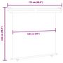 Voir la diapositive 6 : VIDAXL Auvent lateral de balcon 175x250 cm Gris