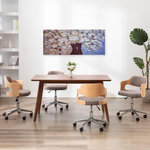 VIDAXL Jeu de tableau sur toile Fleurs en vase Multicolore 150x60 cm