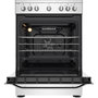Voir la diapositive 4 : HOTPOINT Cuisinière mixte HS68M8PCX/FR