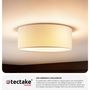 Voir la diapositive 5 : tectake Plafonnier structure en acier blanc