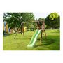 Voir la diapositive 1 : Soulet Portique balançoire avec toboggan - Bois - H2,20m - VIOLETTE