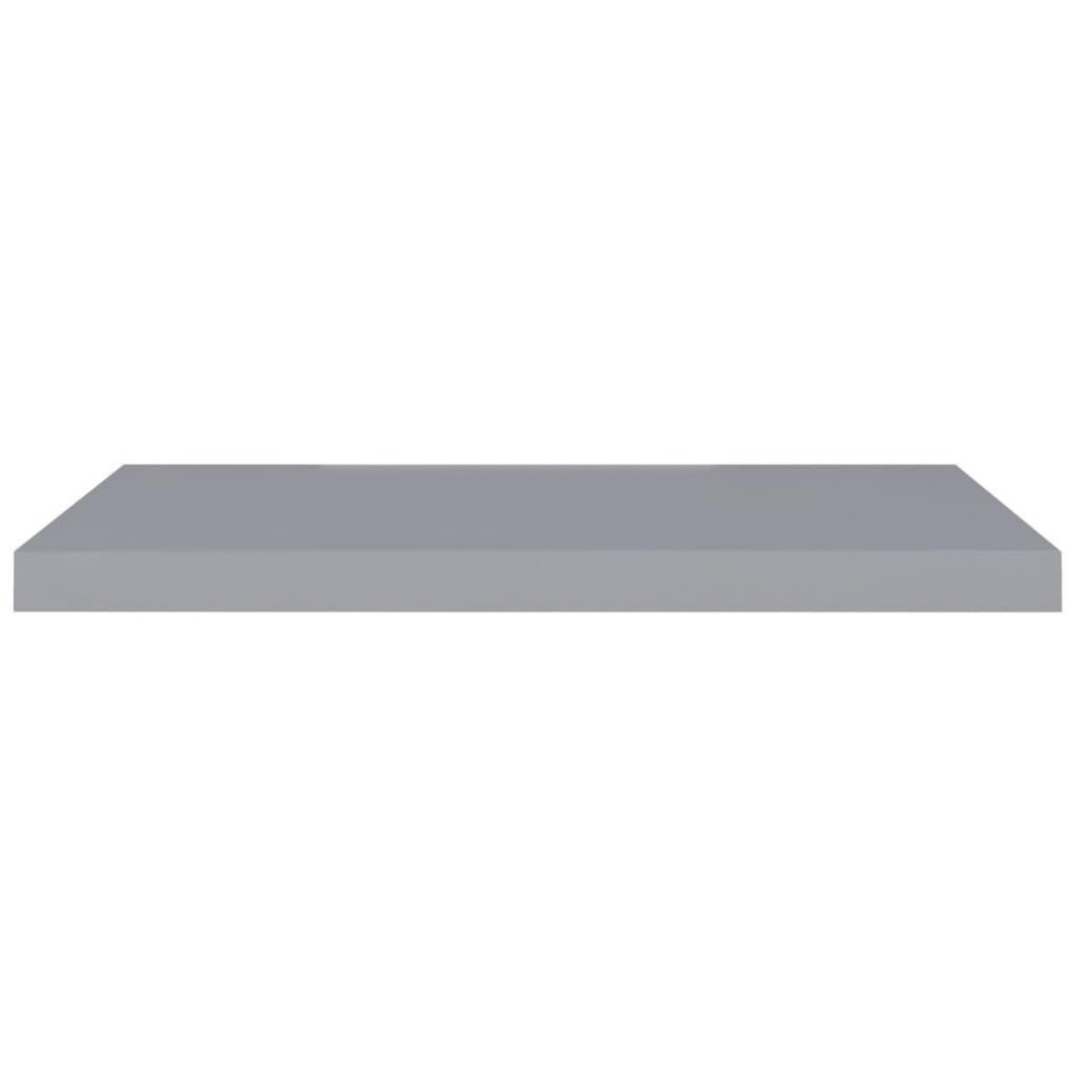 VIDAXL Etageres murales flottantes 4 pcs gris 80x23,5x3,8 cm MDF