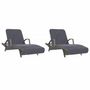 Voir la diapositive 4 : VIDAXL Serviettes de plage 2 pcs anthracite 75x200 cm tissu 400 GSM