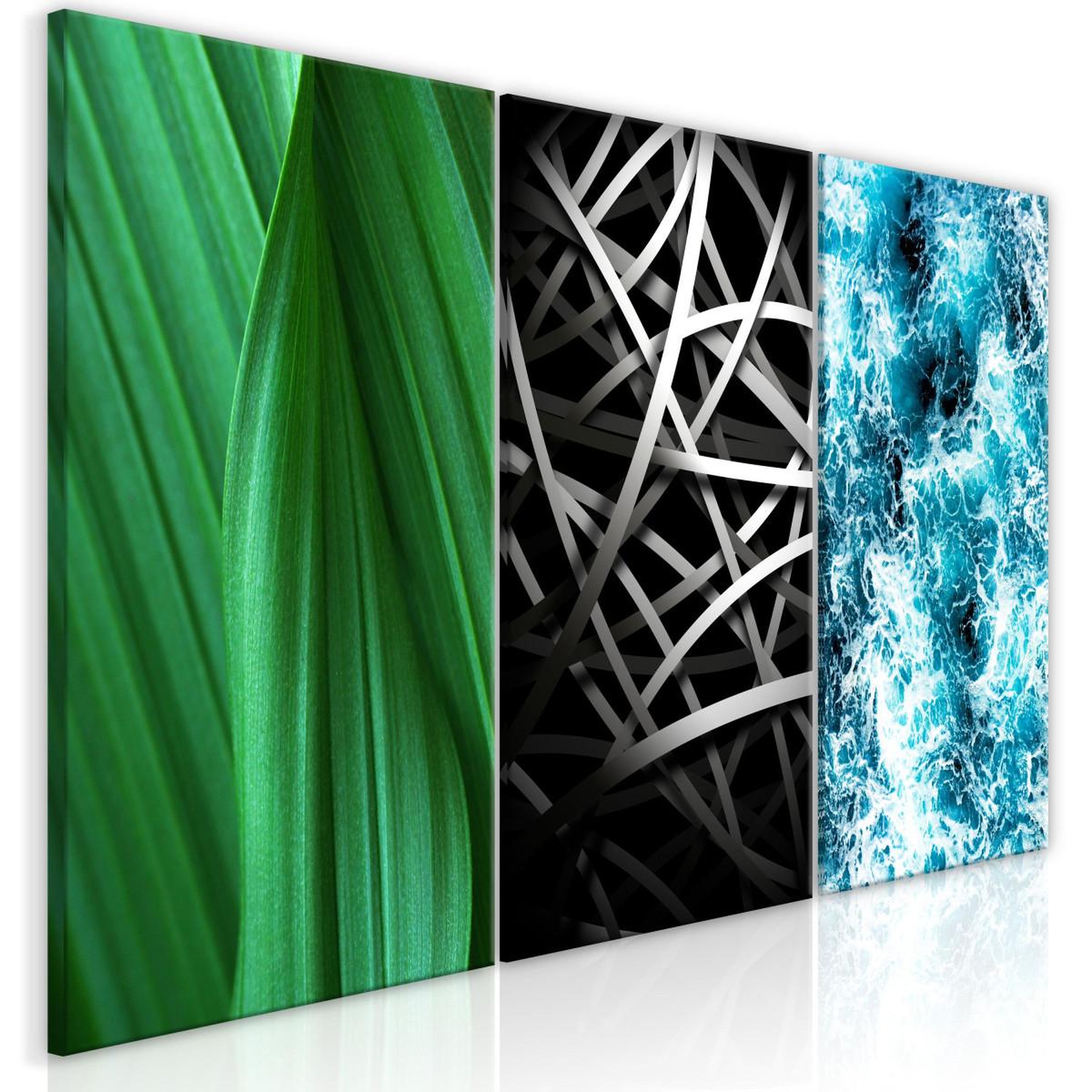 Paris Prix Tableau imprimé  structures in nature 3 panneaux  60x120cm