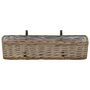 Voir la diapositive 3 : VIDAXL Jardiniere de balcon 2 pcs Osier avec doublure en PE 60 cm