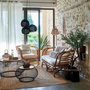 Voir la diapositive 5 : ATMOSPHERA Fauteuil Design en Rotin  Farah  79cm Naturel