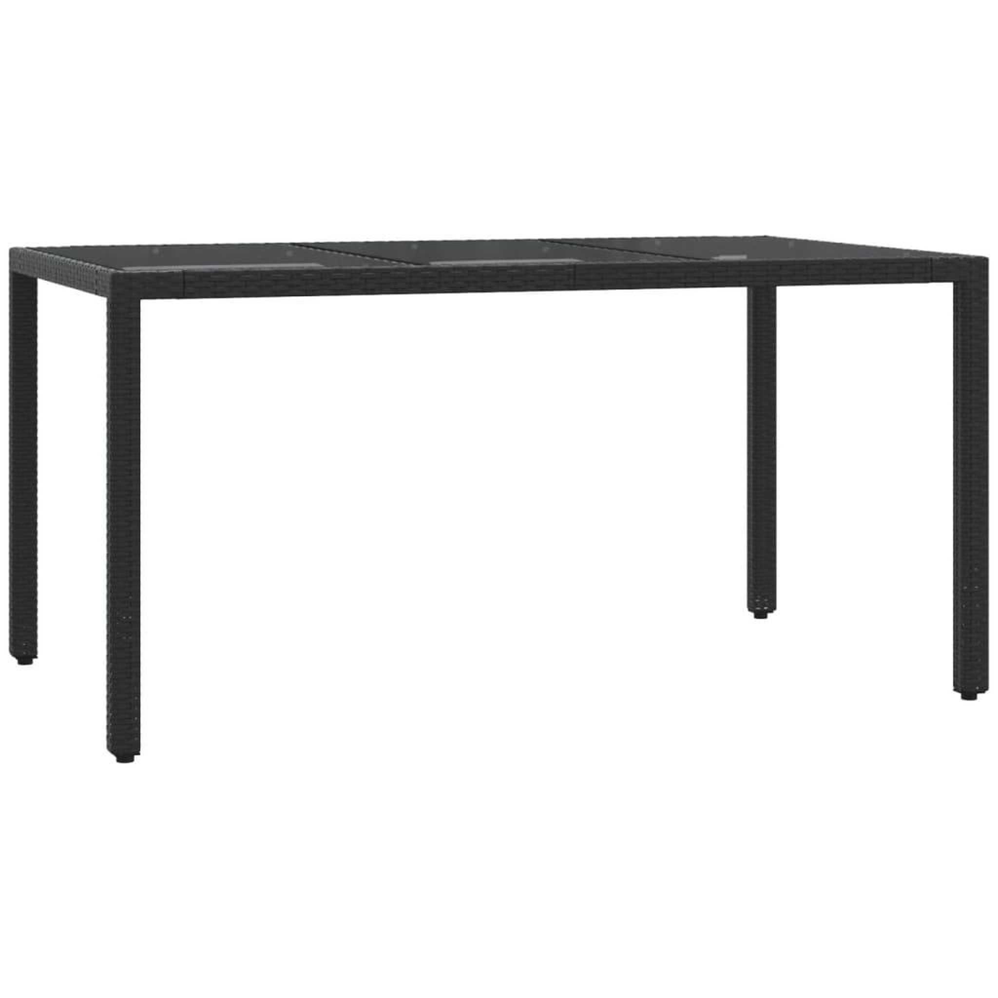 Voir la diapositive 4 : VIDAXL Ensemble a manger de jardin coussins 5pcs Noir Resine tressee