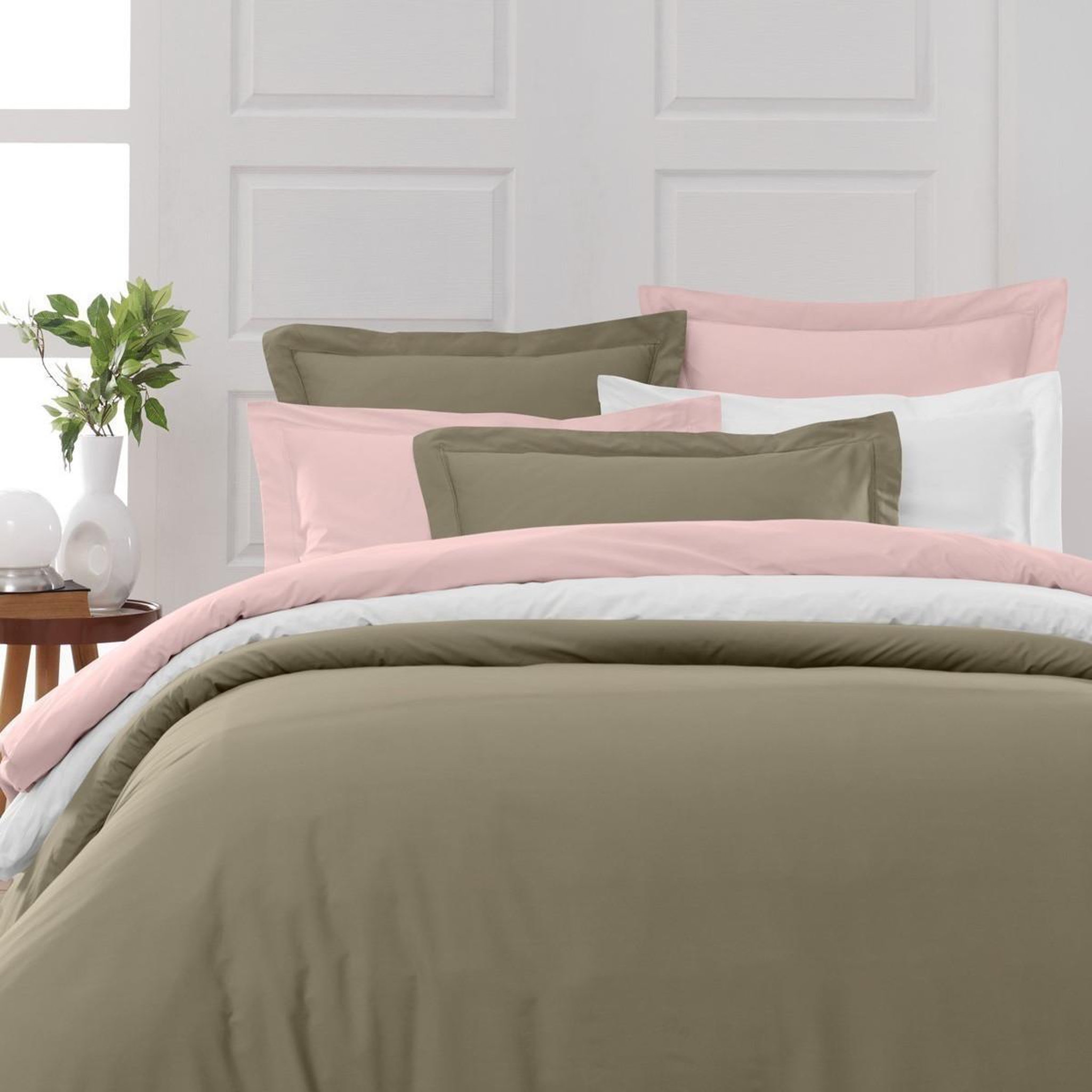 Voir la diapositive 4 : Sensei Maison Drap plat en percale de coton SOFT PERCALE