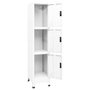 Voir la diapositive 3 : VIDAXL Armoire a casiers Blanc 38x45x180 cm Acier
