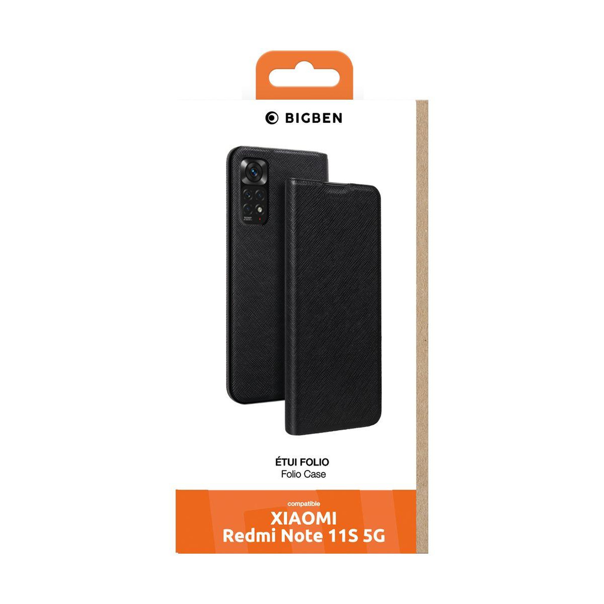 Voir la diapositive 2 : Bigben Connected Etui Xiaomi Redmi Note 11S 5G Stand noir