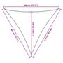 Voir la diapositive 6 : VIDAXL Voile d'ombrage 160 g/m^2 Blanc 4x4x4 m PEHD
