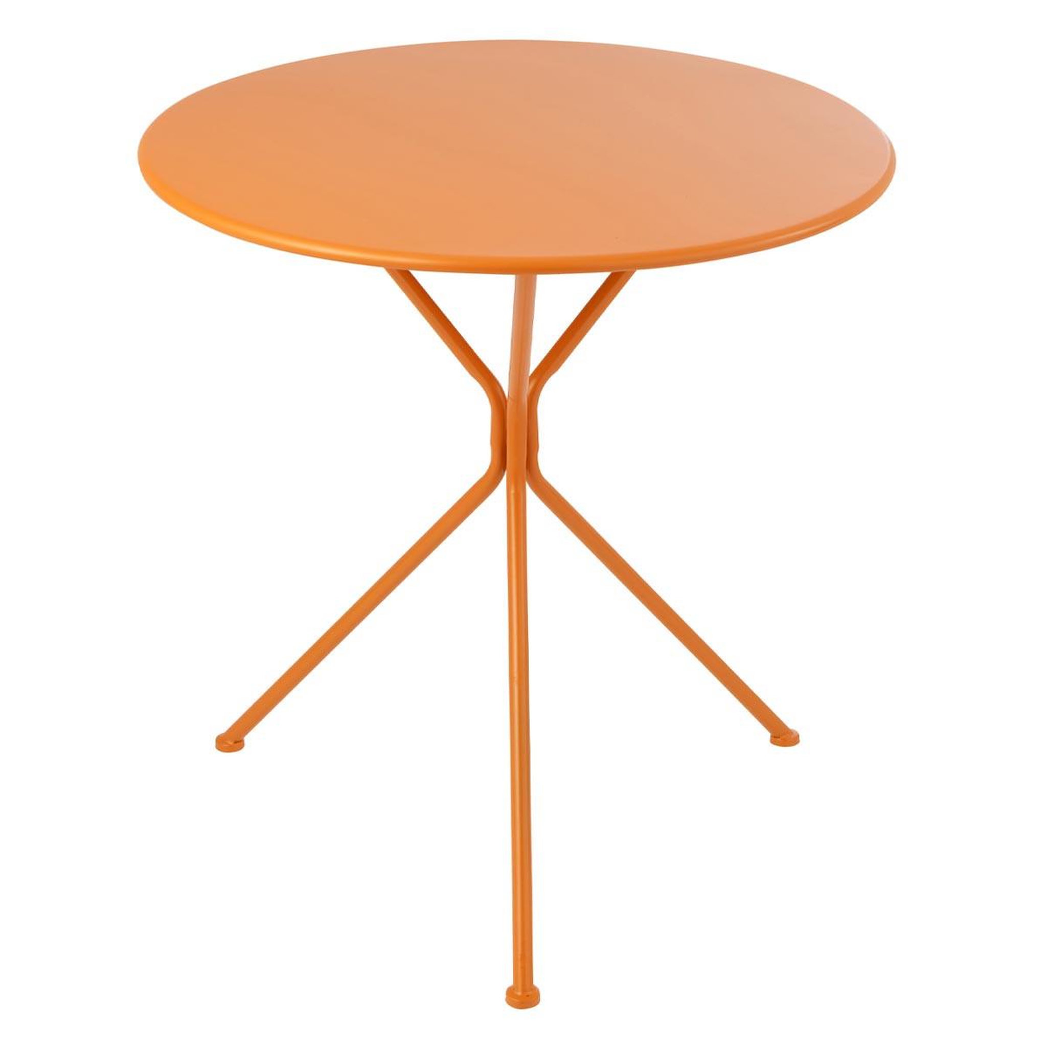 J-LINE Table de jardin en métal  tripod  72cm orange