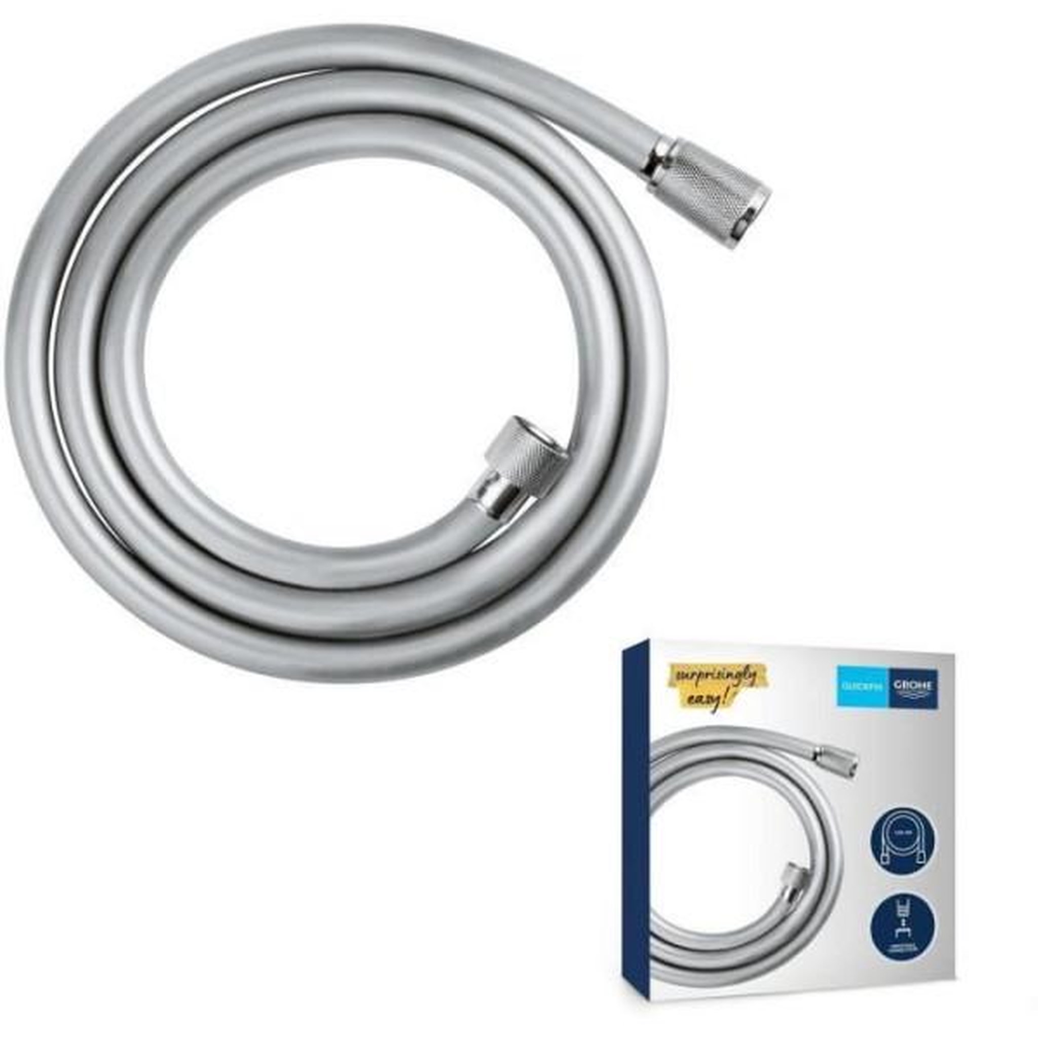 Voir la diapositive 2 : Grohe Flexible de douche - GROHE - 28741002 - 1,5 m - VitalioFlex Trend