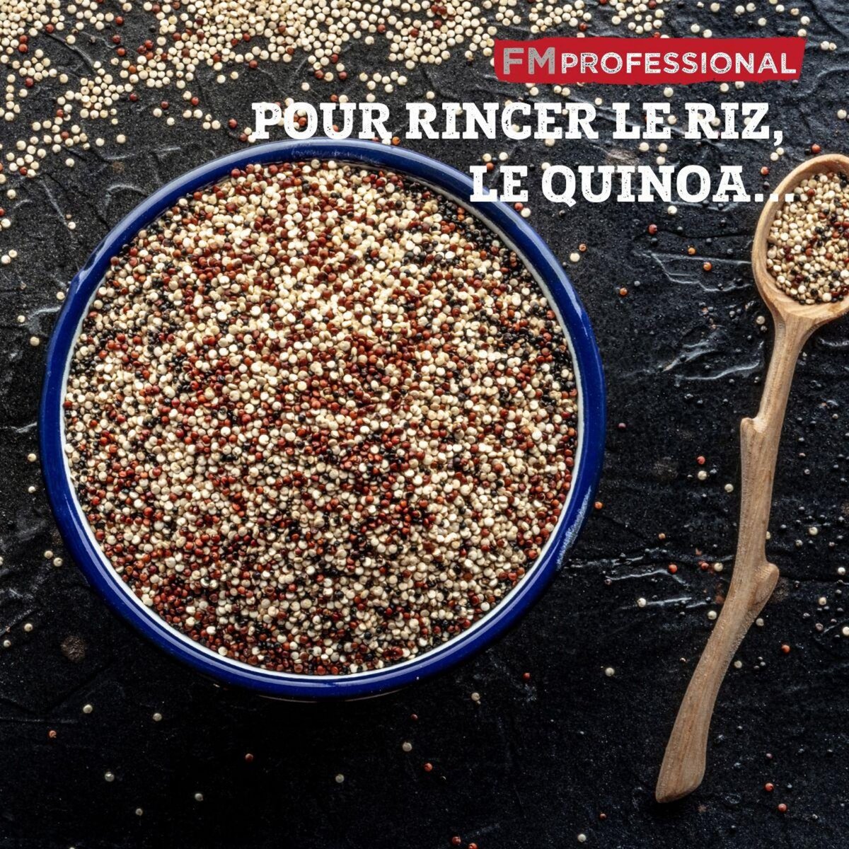 FM PROFESSIONAL Ensemble de 2 Passoires inox XL 24 cm FM Professional