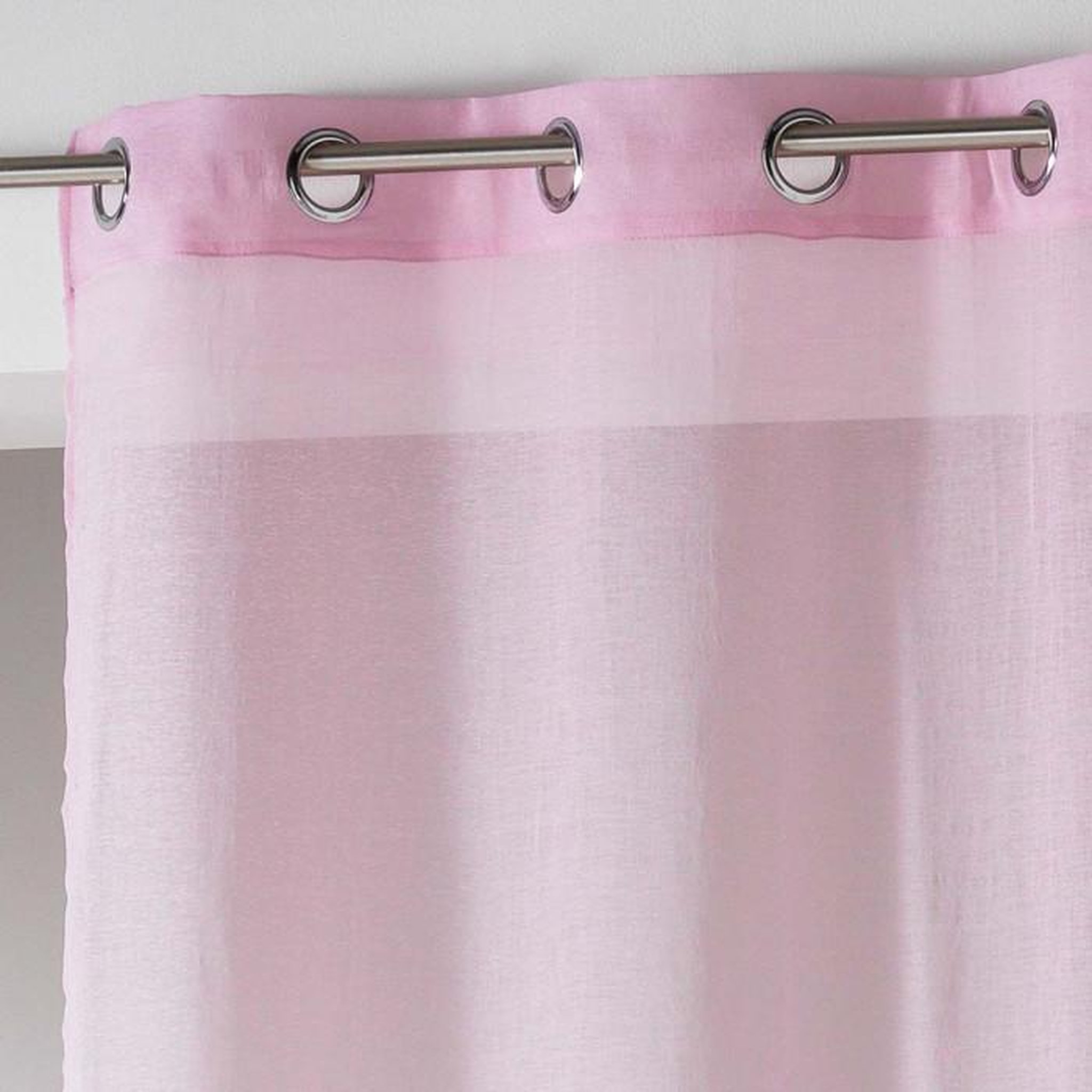 Voir la diapositive 2 : Paris Prix Rideau Voilage  Telma  140x240cm Rose