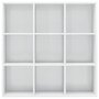 VIDAXL Bibliotheque Blanc brillant 98x30x98 cm Agglomere