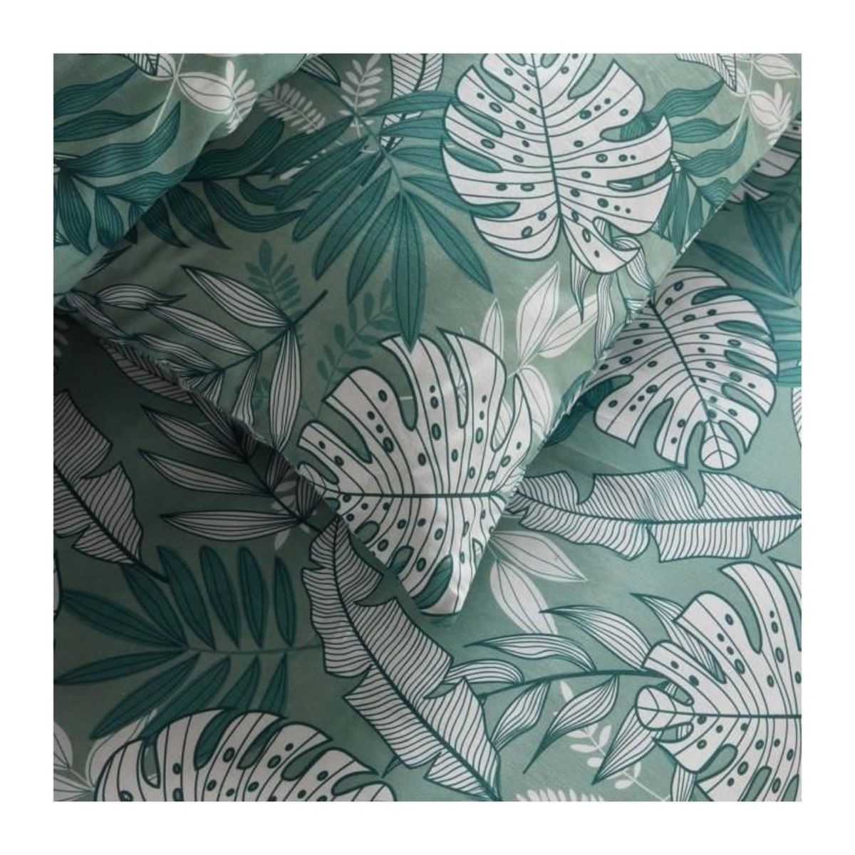 Today Parure de lit - TODAY Crazy - Imprimé Jungle - 2 personnes - 220 x 240 cm - Bleu