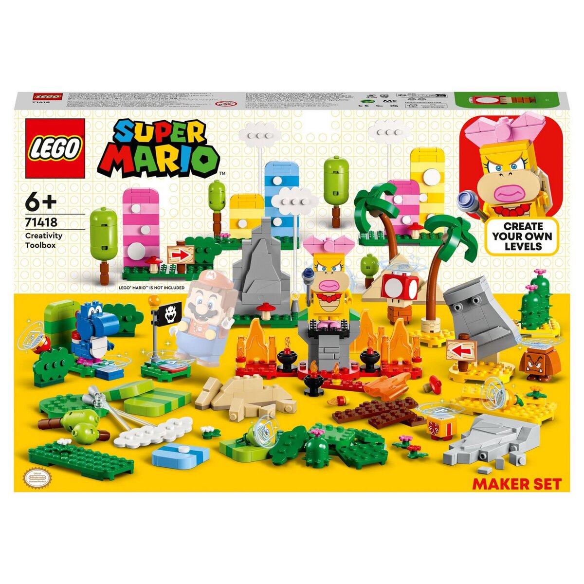 LEGO Super Mario 71418 Set la boite à outils créative,  Jouet Enfants 6 Ans, avec Figurines