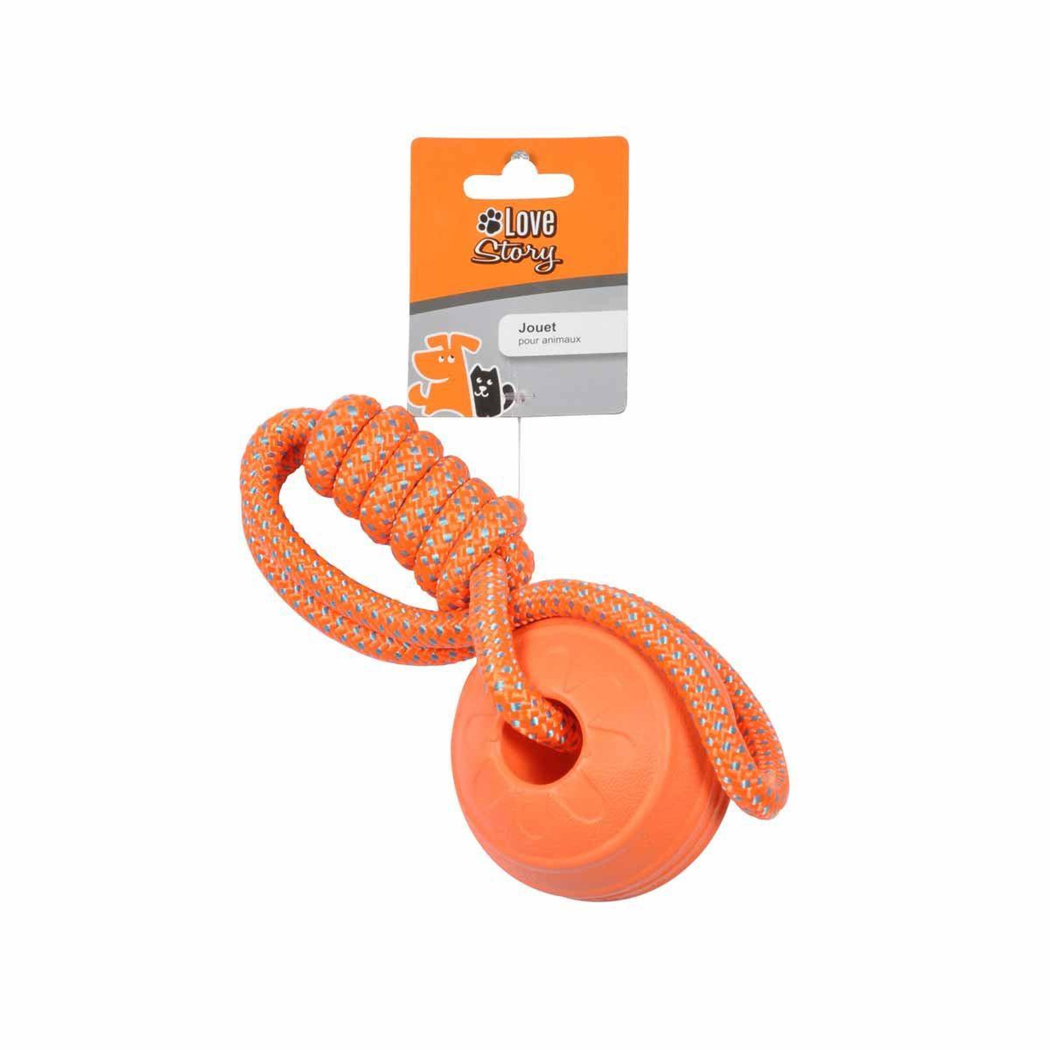 Voir la diapositive 2 : HOMEA Jouet pour chien  balle fitness eva  33cm orange