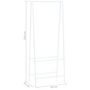 Voir la diapositive 5 : VIDAXL Portant 59 x 35 x 150 cm Blanc