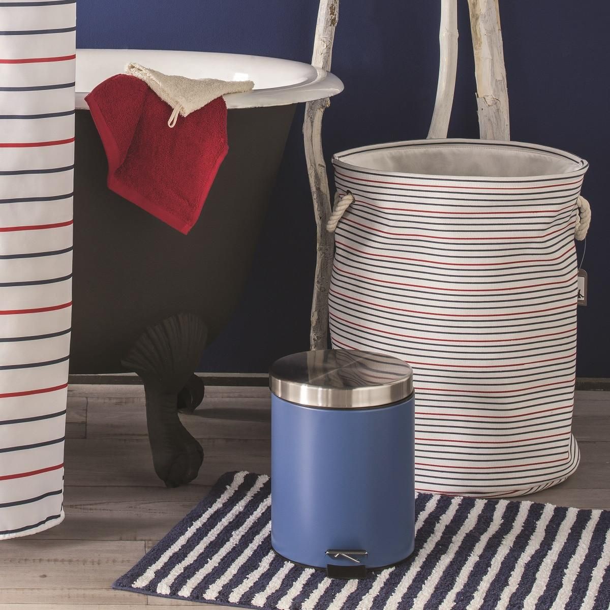 GUY LEVASSEUR Poubelle salle de bain à pédale 5L en métal