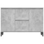 Voir la diapositive 5 : VIDAXL Buffet gris beton 104x35x70 cm bois d'ingenierie